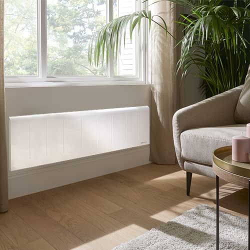 Radiateur à inertie fonte plinthe blanc 1500W ATLANTIC Nirvana NEO - 529923