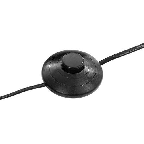 Interrupteur de commande du lampadaire arc Hyto de chez Atmosphera coloris noir, H.177cm