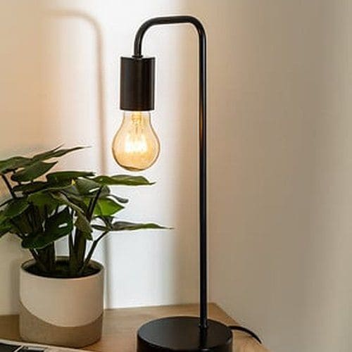 Lampe à poser sur meuble Keli Atmosphera coloris noir