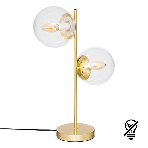 Lampe à poser dorée Collectionneur Atmosphera