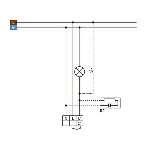 Utilisez ce schéma électrique pour raccorder correctement votre détecteur PD3N-1C-FP - 92196