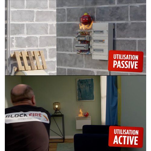 Extincteur boule Block’Fire® à utiliser en mode passif et en mode actif