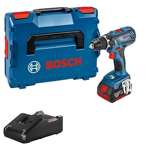 BOSCH Perceuse Visseuse sans fil GSR 18V-28 + 1 batterie 4Ah en coffret L-BOXX