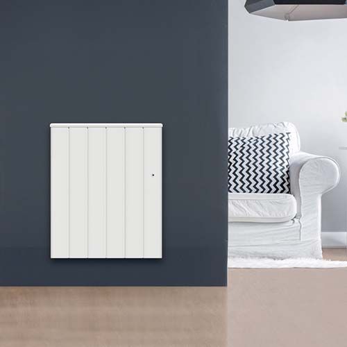 CHAUFELEC Manon Radiateur connecté à inertie réfractite horizontal blanc 1000W - BJN2223SEAJ