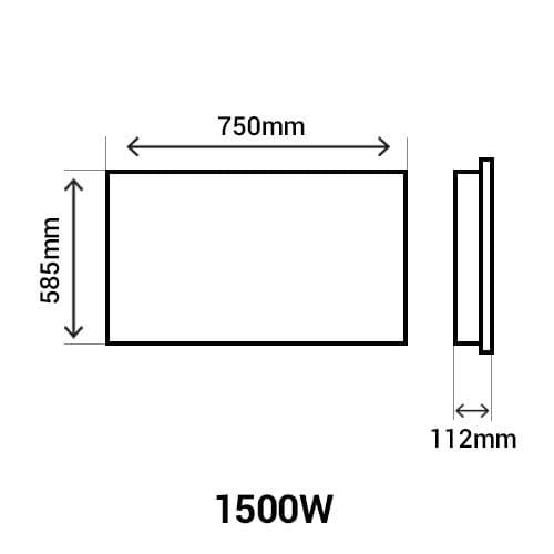 chabjn3295fdaj-chaufelec-kasual-radiateur-inertie-ceramique-1500w-schéma avec dimensions