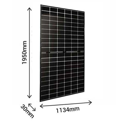 Dimensions du panneau Flash Half Cut bi-verre bifacial Dualsun de 500Wc