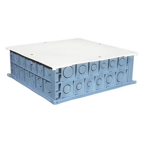 Boîte pavillonnaire pour combles EUROHM 200x200x96mm blanc et bleu