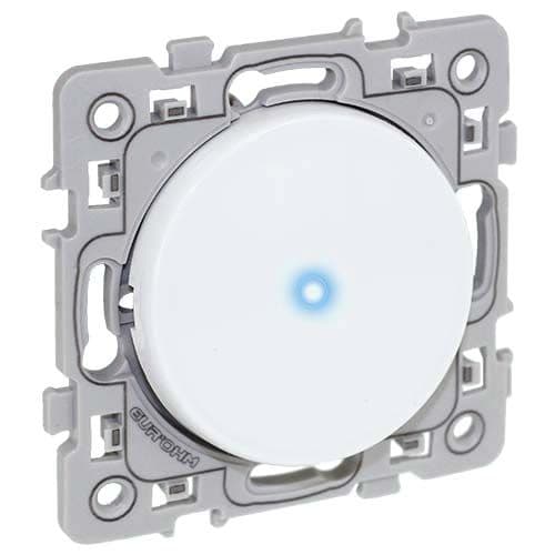 EUROHM Square Bouton poussoir lumineux/témoin blanc - 60205