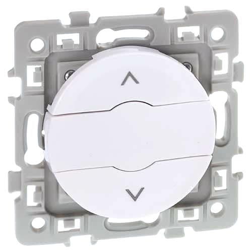 EUROHM Square Bouton poussoir volets roulants blanc - 60224