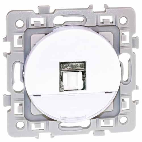 EUROHM Square Prise RJ45 grade 2TV catégorie 6 STP blanc - 60272