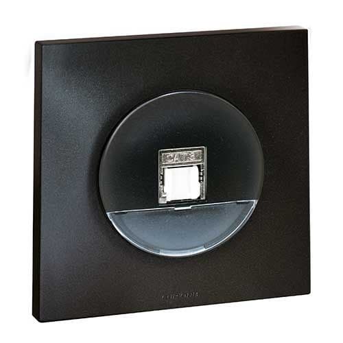 Prise RJ45 EUROHM Square grade 2TV catégorie 6 STP anthracite - 60372