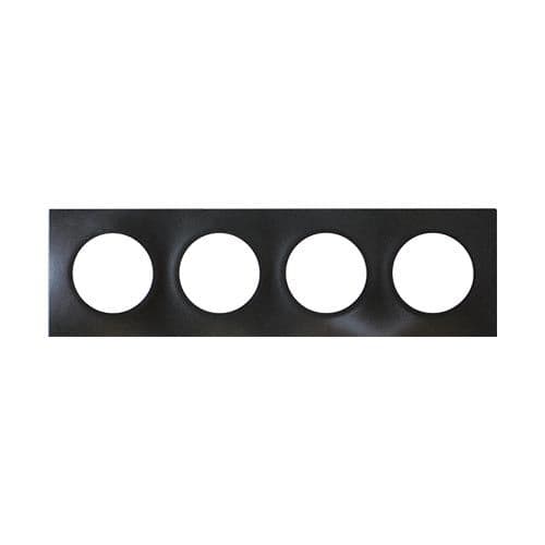 EUROHM Square Plaque quadruple anthracite - 60399