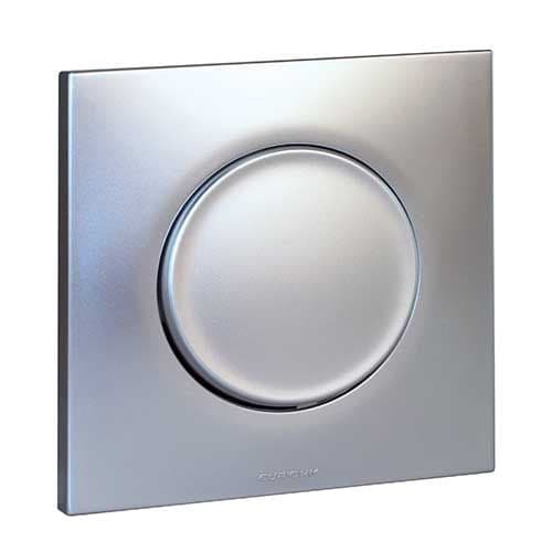 Bouton poussoir EUROHM Square silver - 60402