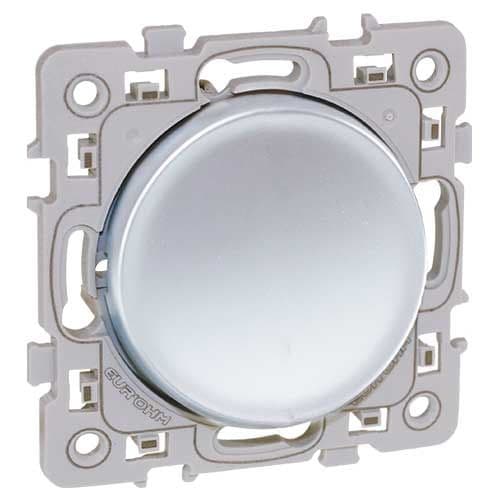 EUROHM Square Bouton poussoir silver - 60402