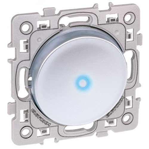 Bouton poussoir lumineux/témoin silver - EUROHM Square 60405