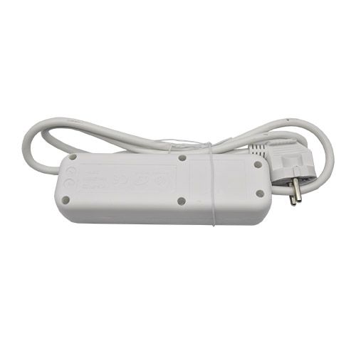 Multiprise GAO 3 prises 2P+T 16A blanc - Câble 1m - vue arrière du produit