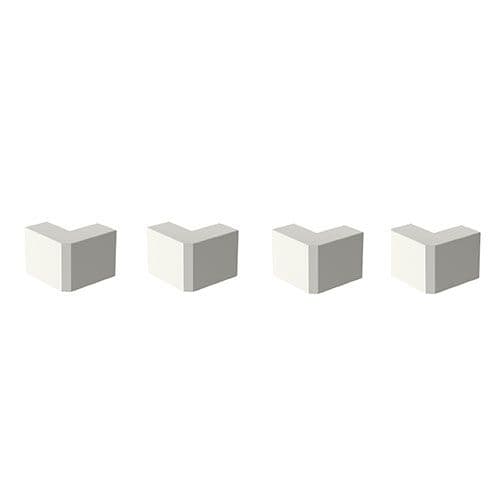 GGK Angles extérieurs blanc  pour moulure électrique 22x12mm - lot de 4