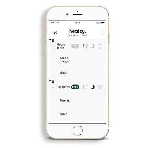 Application Heatzy pour commande à distance de votre radiateur électrique