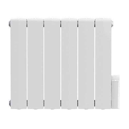 HEATZY Shine Radiateur connecté à inertie fluide horizontal blanc 1500W - vue de face