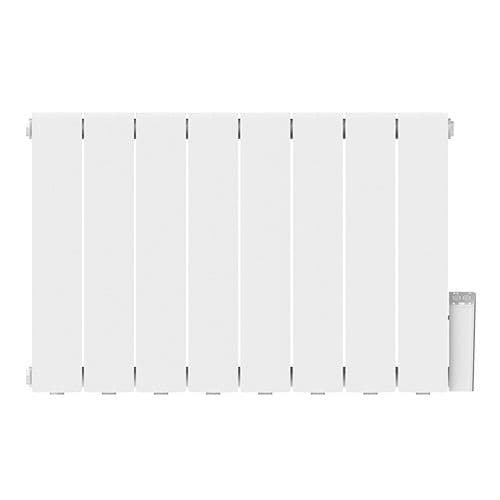 HEATZY Shine Radiateur connecté à inertie fluide horizontal blanc 2000W - vue de face