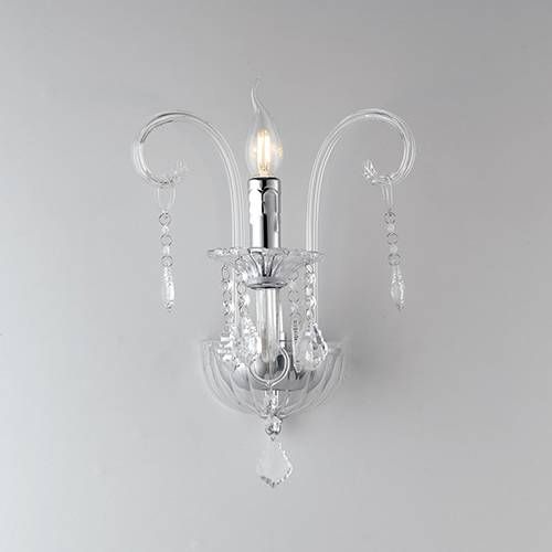 Applique E14 LUCE DESIGN Chrome CRISTALLO - I-246/00700