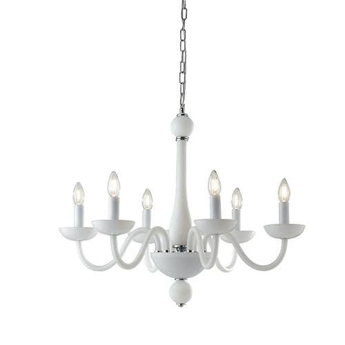 Suspension E14 LUCE DESIGN Blanc ALFIERE - I-ALFIERE/6 BCO