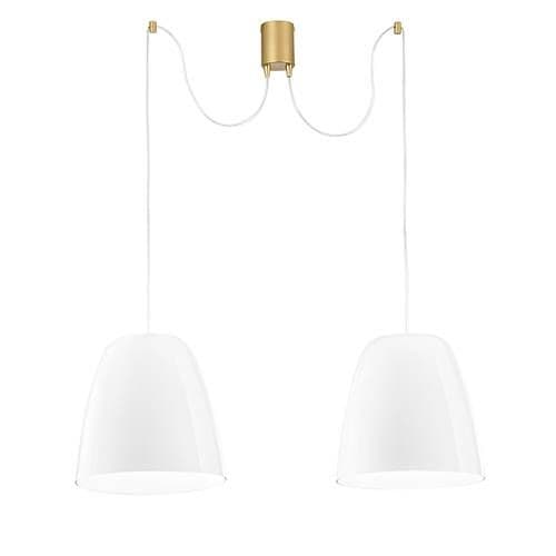 Suspension E27 LUCE DESIGN Blanc ARES - I-ARES-S2-BCO