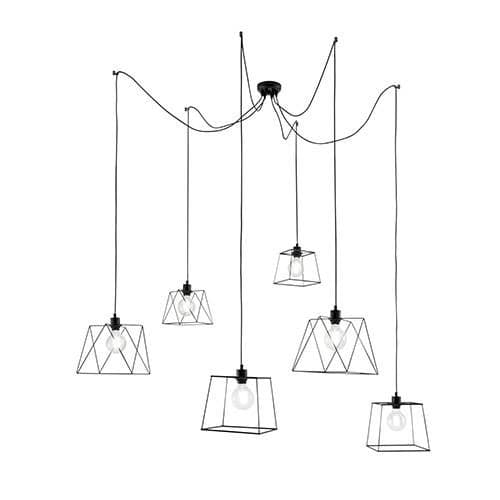 Suspension E27 LUCE DESIGN Noir BROOKLYN - I-BROOKLYN-S6