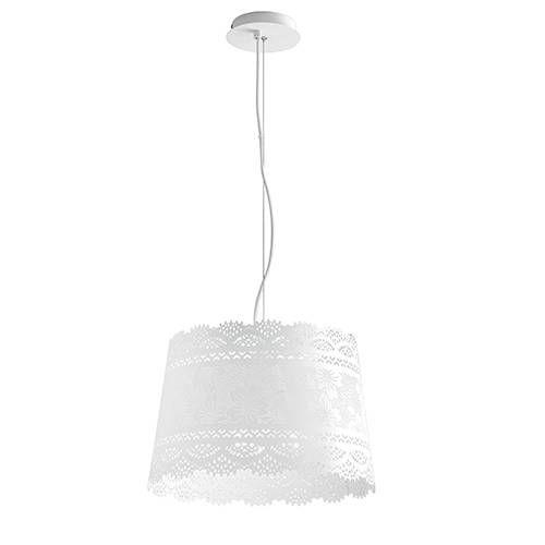 Suspension E14 LUCE DESIGN Blanc CLUNY - I-CLUNY-S40