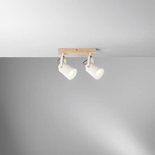 Applique E14 LUCE DESIGN Bois blanc EDA - I-EDA-AP2