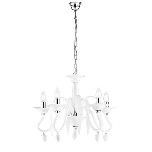 Suspension E14 LUCE DESIGN Blanc ESTEFAN - I-ESTEFAN-S5 BCO