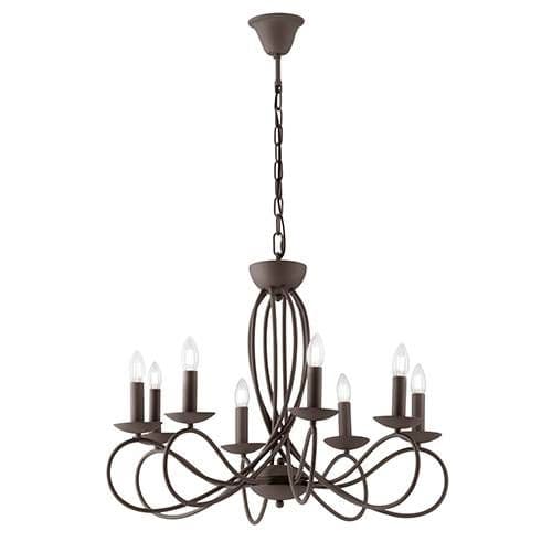 Suspension E14 LUCE DESIGN Bronze GINEVRA - I-GINEVRA-8