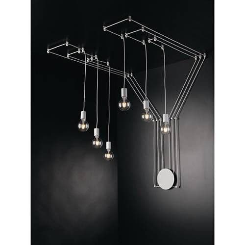 Plafonnier E27 LUCE DESIGN Blanc HABITAT - I-HABITAT-PL6 BCO