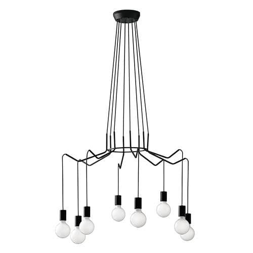 Suspension E27 LUCE DESIGN Noir HABITAT - I-HABITAT-S8 NER