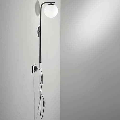 Applique E14 LUCE DESIGN Noir ODISSEO - I-ODISSEO-AP1-NER