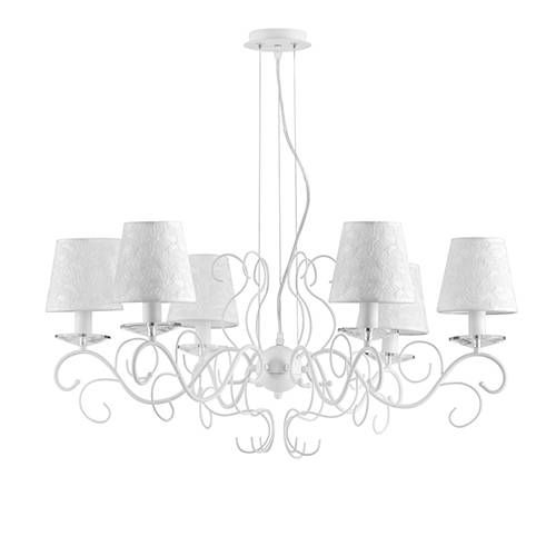 Suspension E14 LUCE DESIGN Blanc PERLA - I-PERLA/6