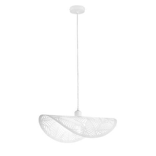 Suspension E27 LUCE DESIGN Blanc RHEI-LEAF - I-RHEI-LEAF-S50