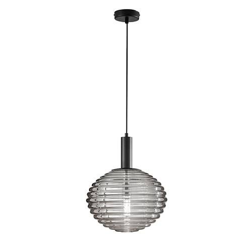 Suspension E27 LUCE DESIGN Noir RIPPLE - I-RIPPLE-S32-NER