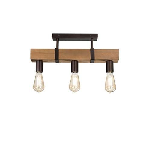 Plafonnier E27 LUCE DESIGN Noir TEXAS - I-TEXAS-PL3