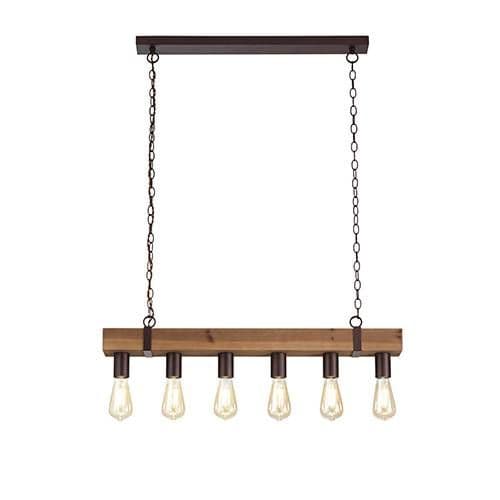 Suspension E27 LUCE DESIGN Noir TEXAS - I-TEXAS-S6