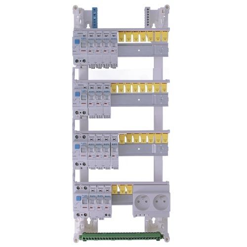 Tableau électrique pré équipé auto IKEPE 4 rangées 2ID 40A 2ID 63A 14 disjoncteurs