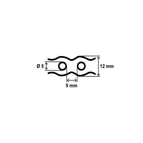 Feuillard perforé 12x0,8mm L10m - INGA190110