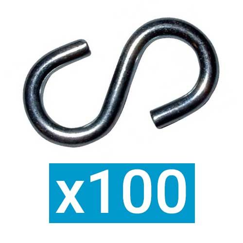 ING FIXATIONS Crochet acier ESSE 3mm - Boite de 100 - A199555