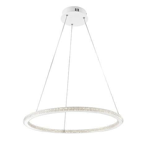 Suspension LED LUCE DESIGN 45W Blanc BRYANT - LED-BRYANT-S1