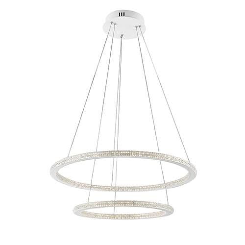 Suspension LED LUCE DESIGN 50W Blanc BRYANT - LED-BRYANT-S2