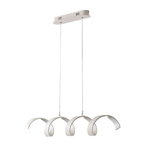 Suspension LED LUCE DESIGN 20W Blanc Argent HELIX - LED-HELIX-S4 BCO