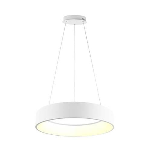 Suspension LED LUCE DESIGN 60W Blanc NOAH - LED-NOAH-S60-BCO