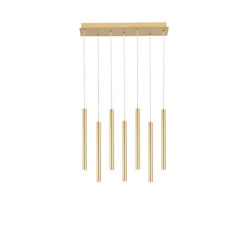 Suspension LED LUCE DESIGN 35W Or PYPE - LED-PYPE-SQ7-ORO