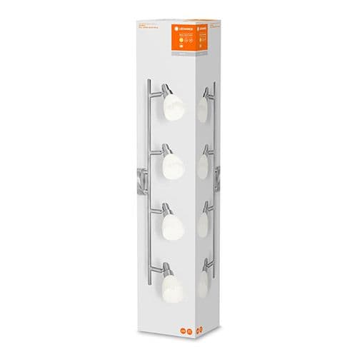 Rampe LED 4 spots G9 LEDVANCE 4x1,9W 2700K argent - 540682