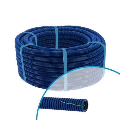 Gaine électrique bleue ICTA TurboGliss D16 LEGRAND - Couronne de 100m